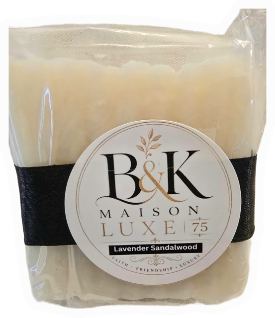 B&K Maison Luxe 75 - Lavender Sandalwood Luxury Handmade Soap