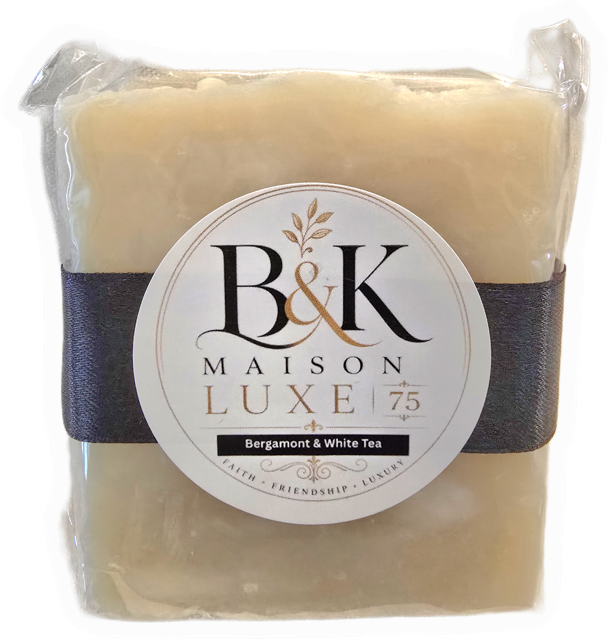 B&K Maison Luxe 75 - Bergamot & White Tea Luxury Handmade Soap