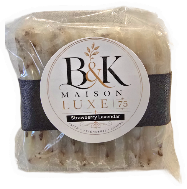 B&K Maison Luxe 75 - Strawberry Lavender Luxury Soap