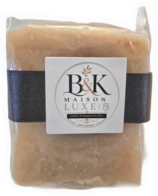 B&K Maison Luxe 75 - Golden Pineapple Paradise Luxury Handmade Soap
