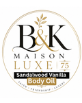 B&K Maison Luxe 75 - SANDALWOOD VANILLA LUXURY BODY OIL